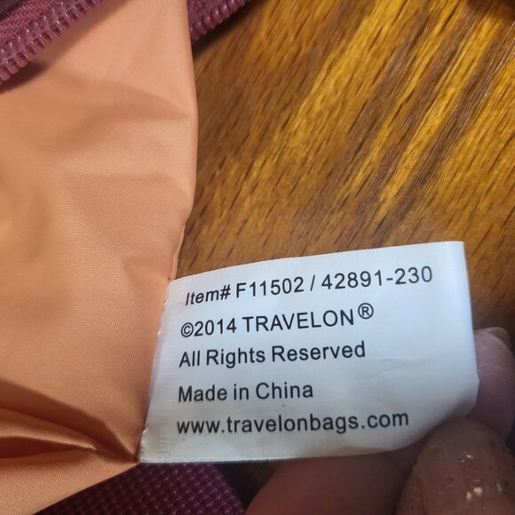 Travelon Hobo Crossbody Purse Purple - Picture 10 of 10